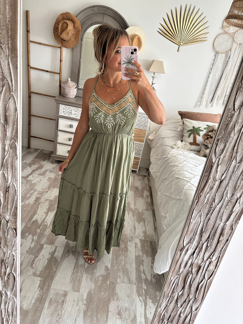 Miniature : Robe longue fluide Kaki 