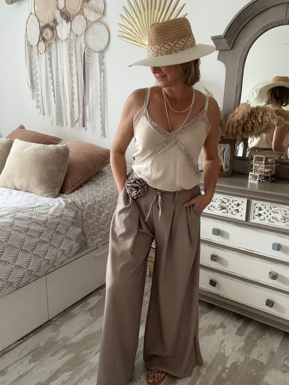 Miniature : Pantalon Camélia taupe 