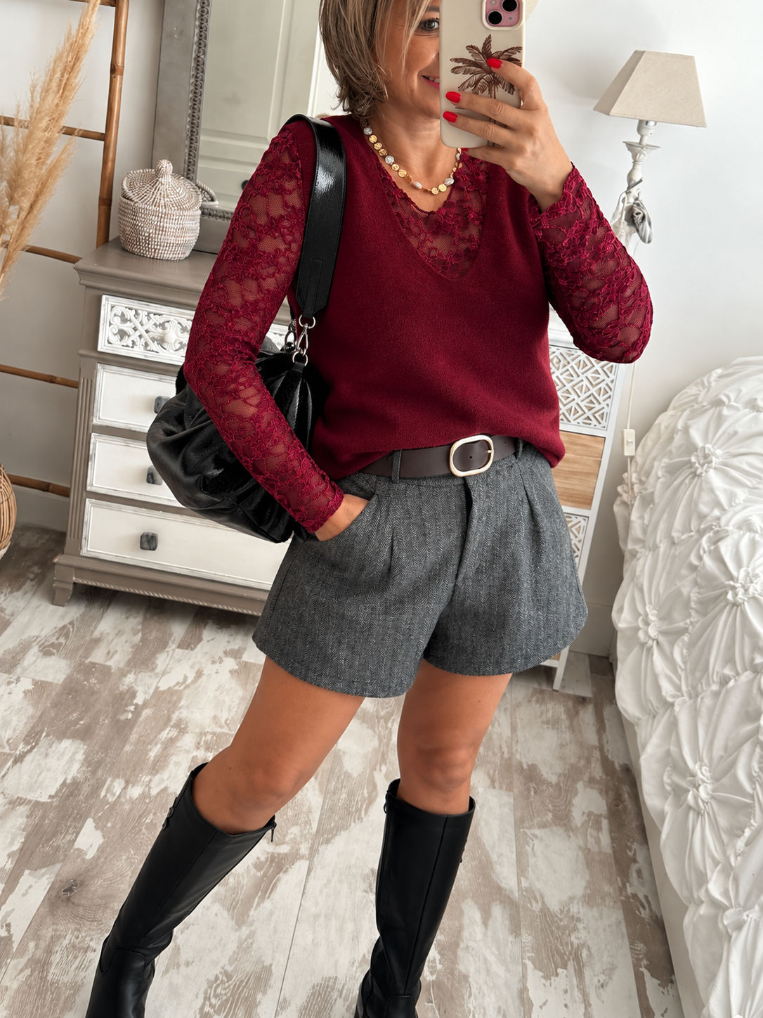 Short à chevrons – Chic & tendance