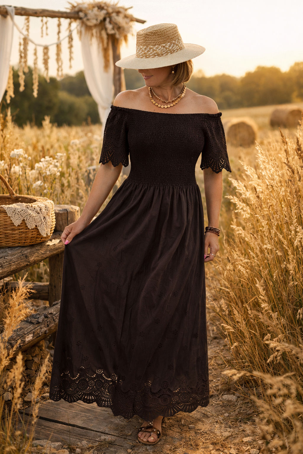 Robe Bohème chocolat