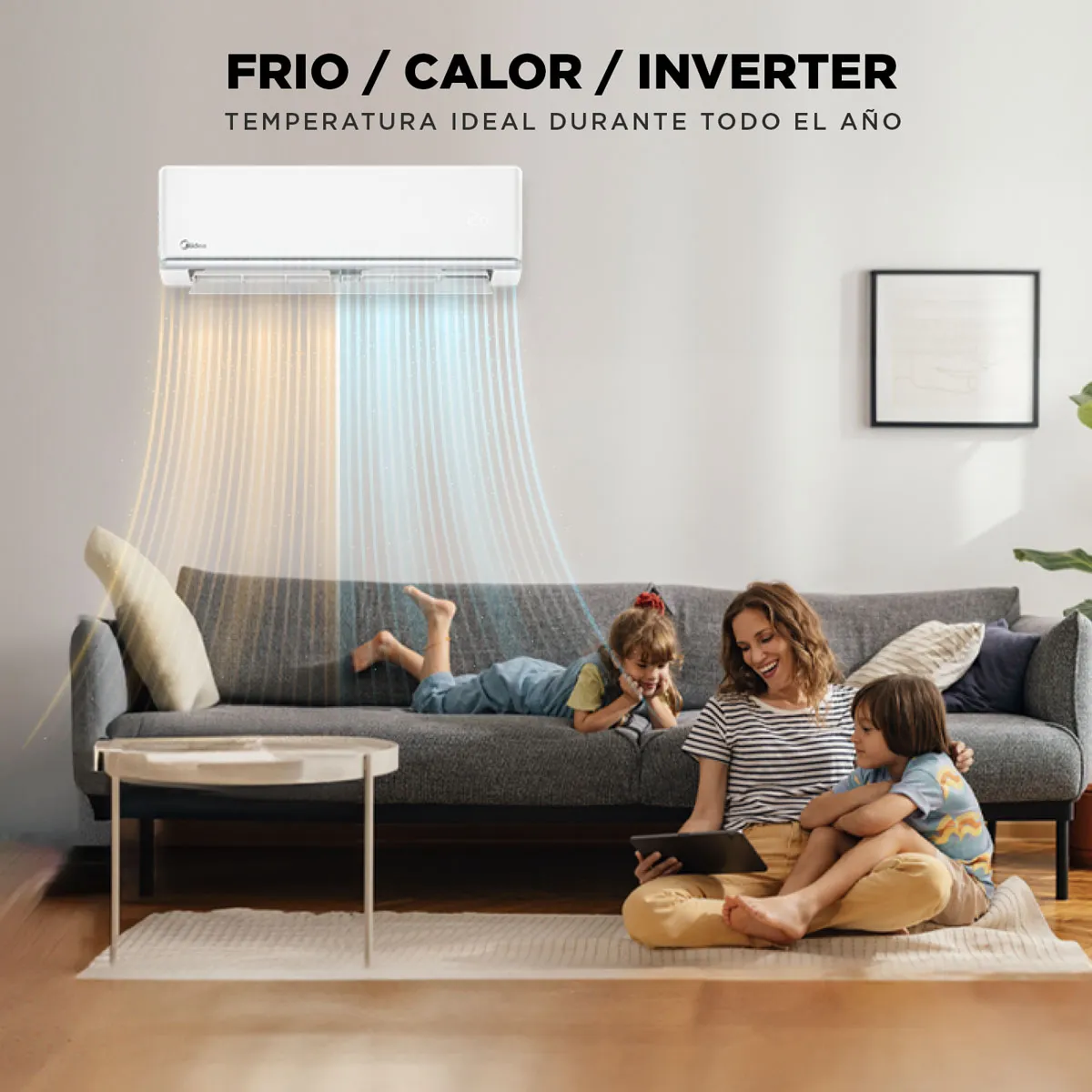 AIRE ACONDICIONADO SPLIT MURO 18000 BTUH, MIDEA XTREME, INVERTER, WIFI