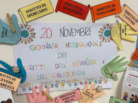 20 NOVEMBRE 2025 GIORNATA dei DIRITTI dell' INFANZIA e dell' ADOLESCENZA