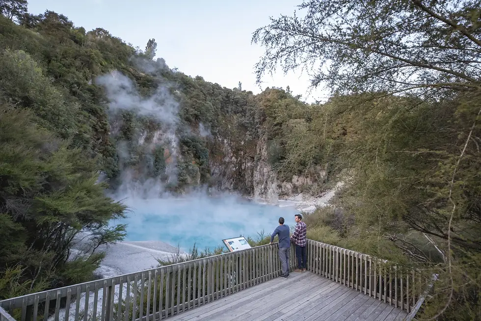Geothermal activities in Rotorua New Zealand