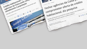 Estudo da Fenae com alerta sobre fechamento de agências da Caixa ganha destaque na imprensa nacional
