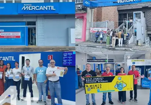 Dia Nacional de Luta denuncia metas abusivas e falta de segurança no Banco Mercantil