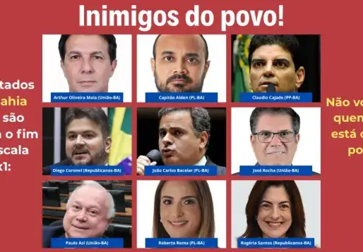Inimigos do povo! Conheça todos os deputados que querem impedir o fim da escala 6x1