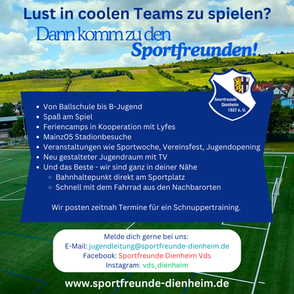 Komm zu den Sportfreunden