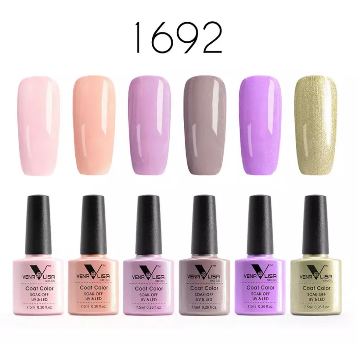 סדרת 6 לק ג׳ל מבית ונליסה במחיר מיוחד - VENALISA 