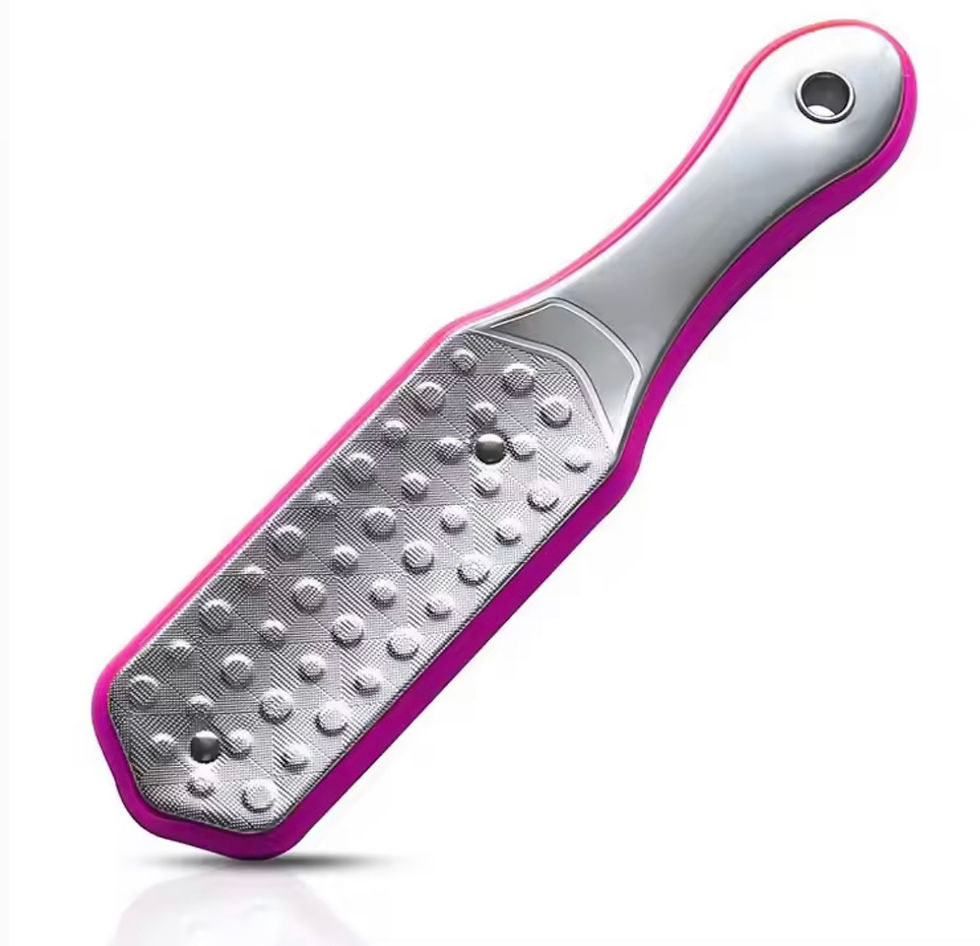 משייף לייזר רב פעמי לפדיקור מנירוסטה עם סיליקון לאחיזה נוחה