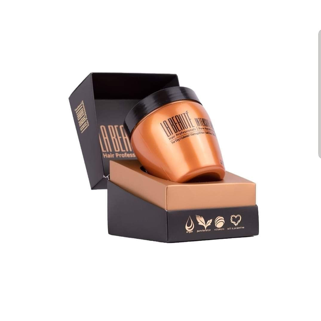 מסיכת אינטנסיב קרטין טהור ושמן ארגן 500 מ"ל - לה בוטה