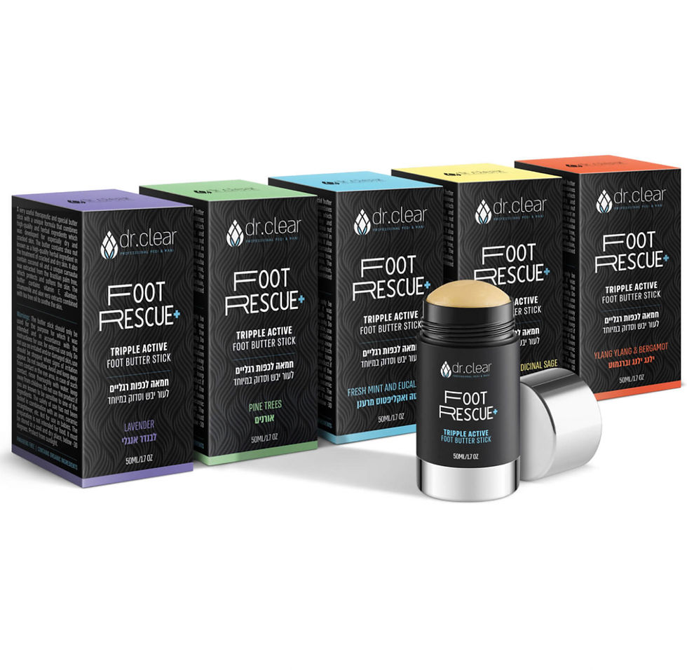 פוט רסקיו - קרם רגליים טיפולי ליובש וסדקים בסטיק ייחודי