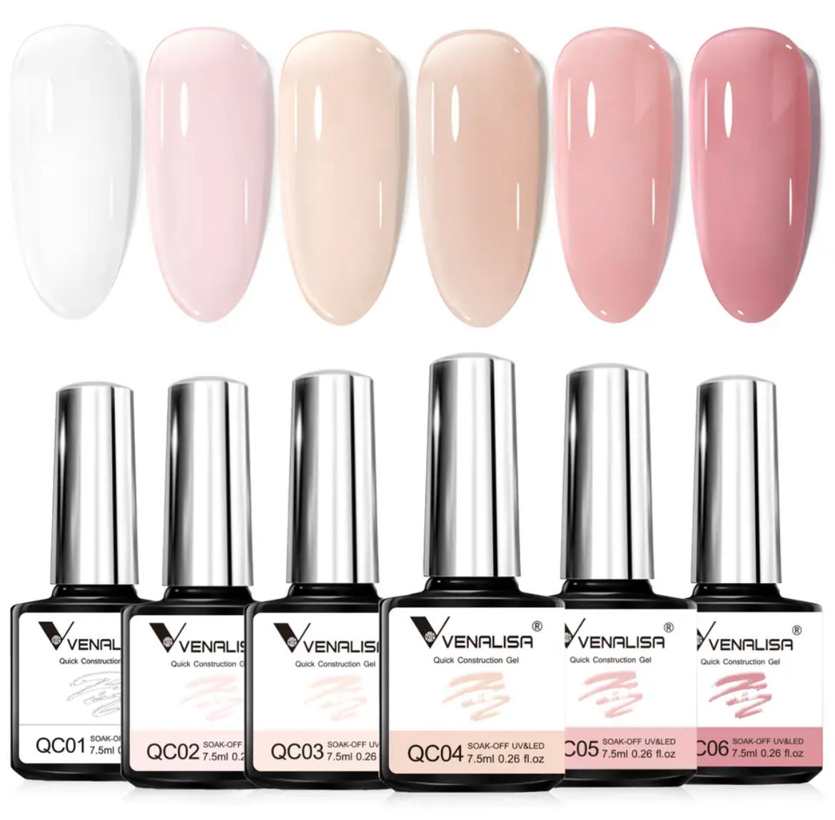 ג׳ל בניה ונליסה סט 6 גוונים - VENALISA 