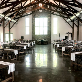 Lone Oak Farm Venue Interior with walkway