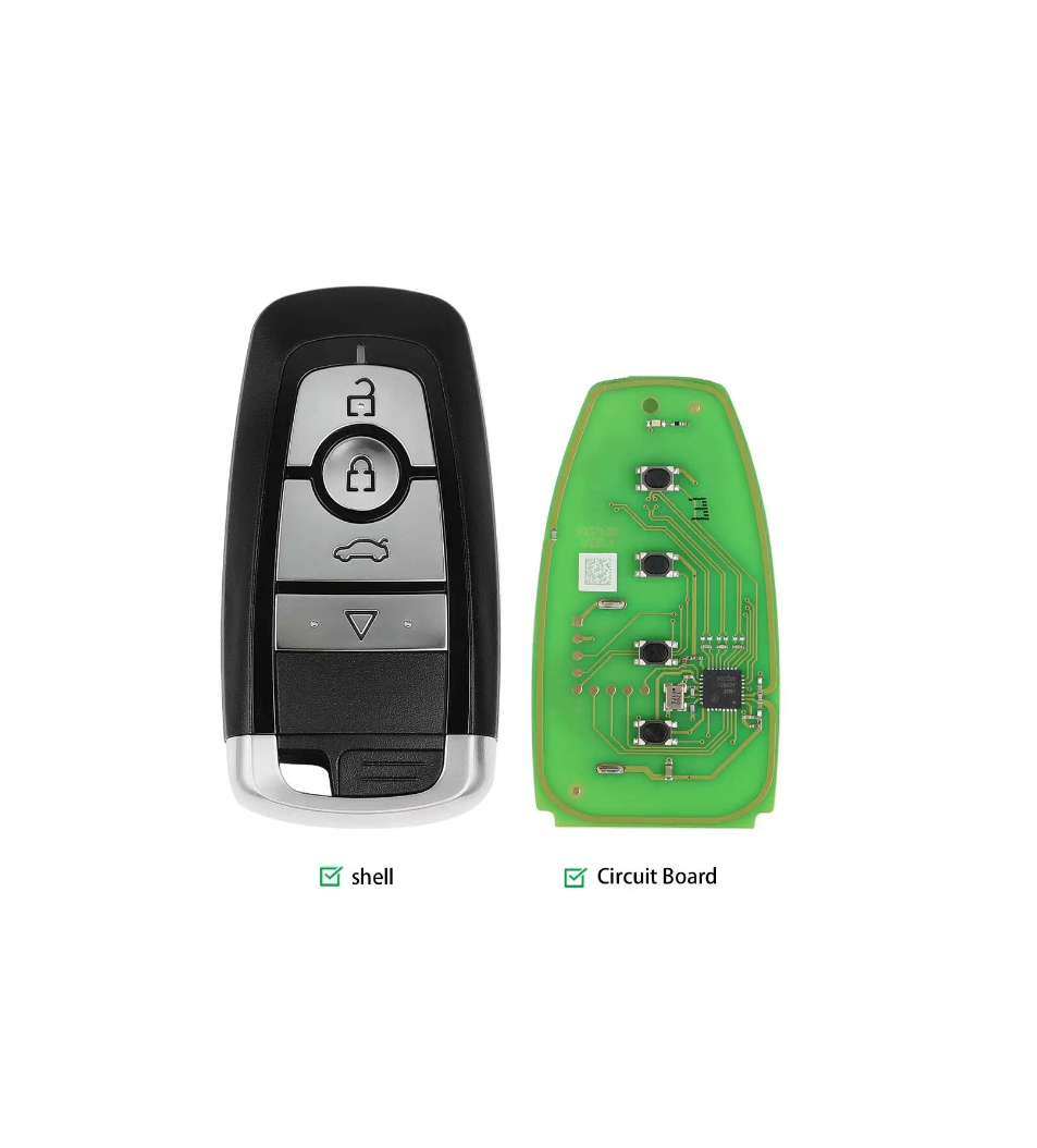 Миниатюра: Ключ универсальный Smart XSFO02EN XM38 3 but + Panic Xhorse