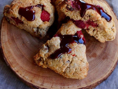 Orange-Date, Pecan & Raspberry Scones