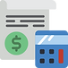 calculating budget icon