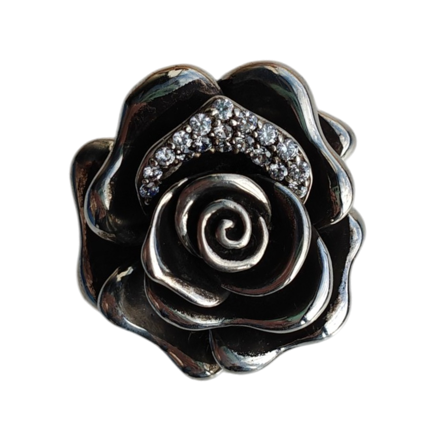 Hanger | 925 zilver | Roos