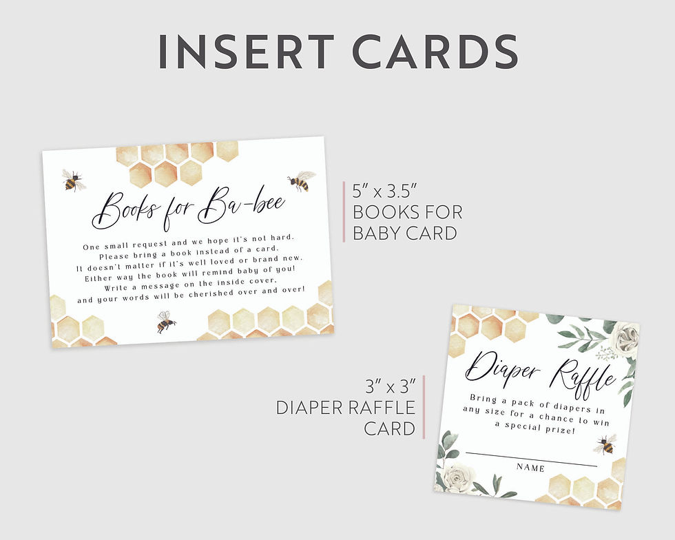 Thumbnail: BEATRICE | Mommy to-Bee Floral Baby Shower Invitation