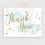 Thumbnail: Twinkle Twinkle Blue Clouds and Gold Glitter Stars Thank You Card
