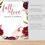 Thumbnail: Fall in Love Pink Pumpkin and Marsala Floral Party Backdrop