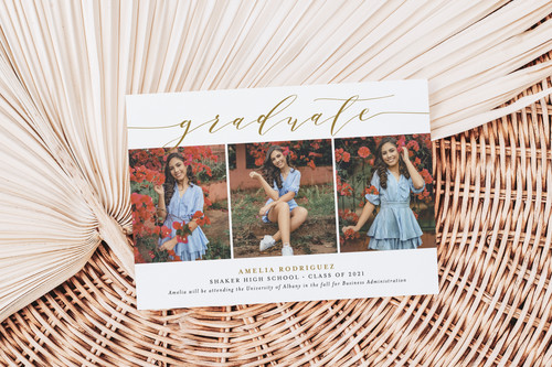 AMELIA | Minimalist Graduation Announcement Party Invitation | Mia's ...