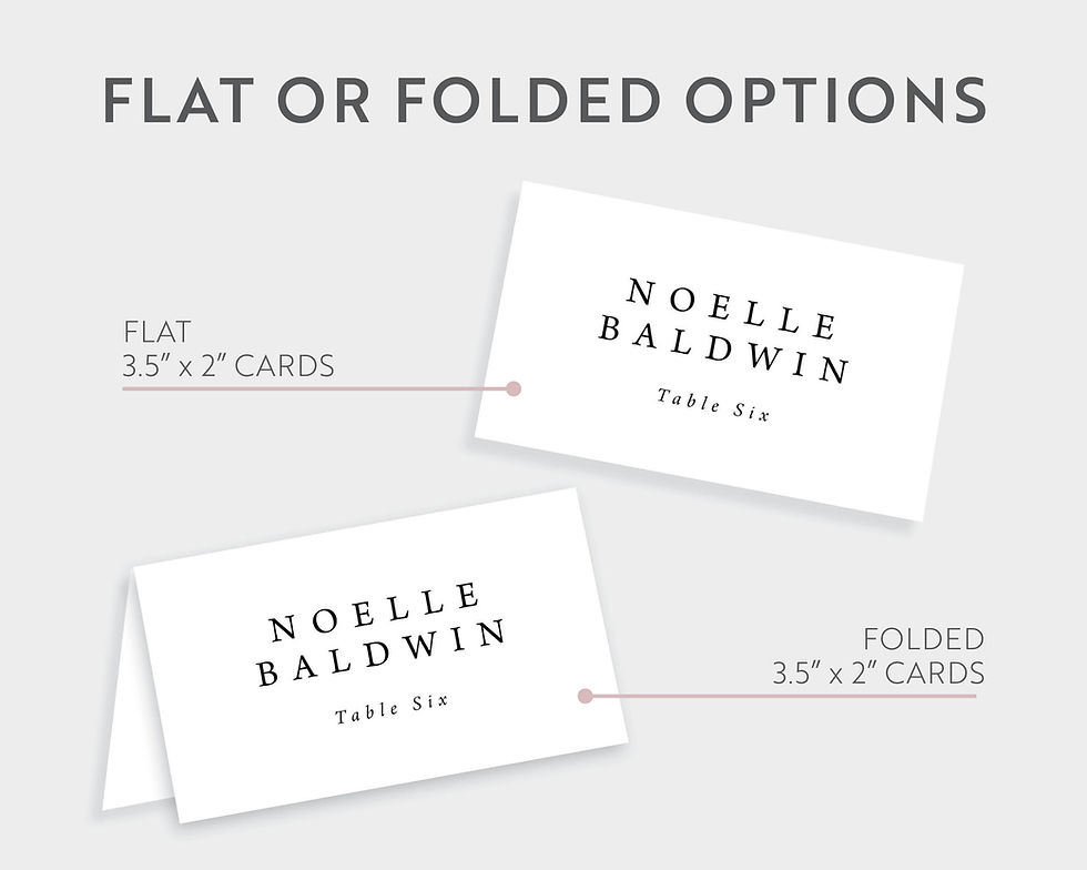 Thumbnail: NOELLE | Minimalist Escort Place Cards