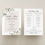 Thumbnail: ISABELLA | White Ivory Floral and Greenery Wedding Program