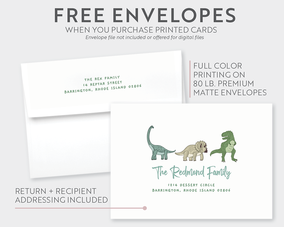 Thumbnail: SHILOH | Blue Green Dinosaur Birthday Invitation