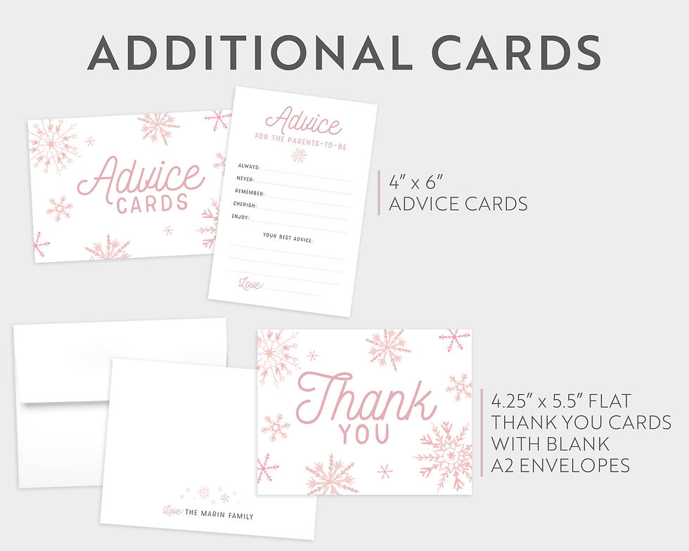 Thumbnail: Baby it's Cold Outside Winter Pink Snowflakes Winter Baby Shower Invitat