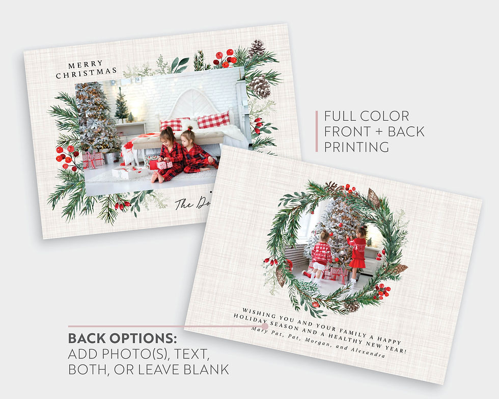 Thumbnail: PATRICIA | Winter Foliage Holiday Card