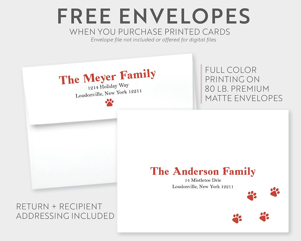 Thumbnail: Santa Paws Holiday Card
