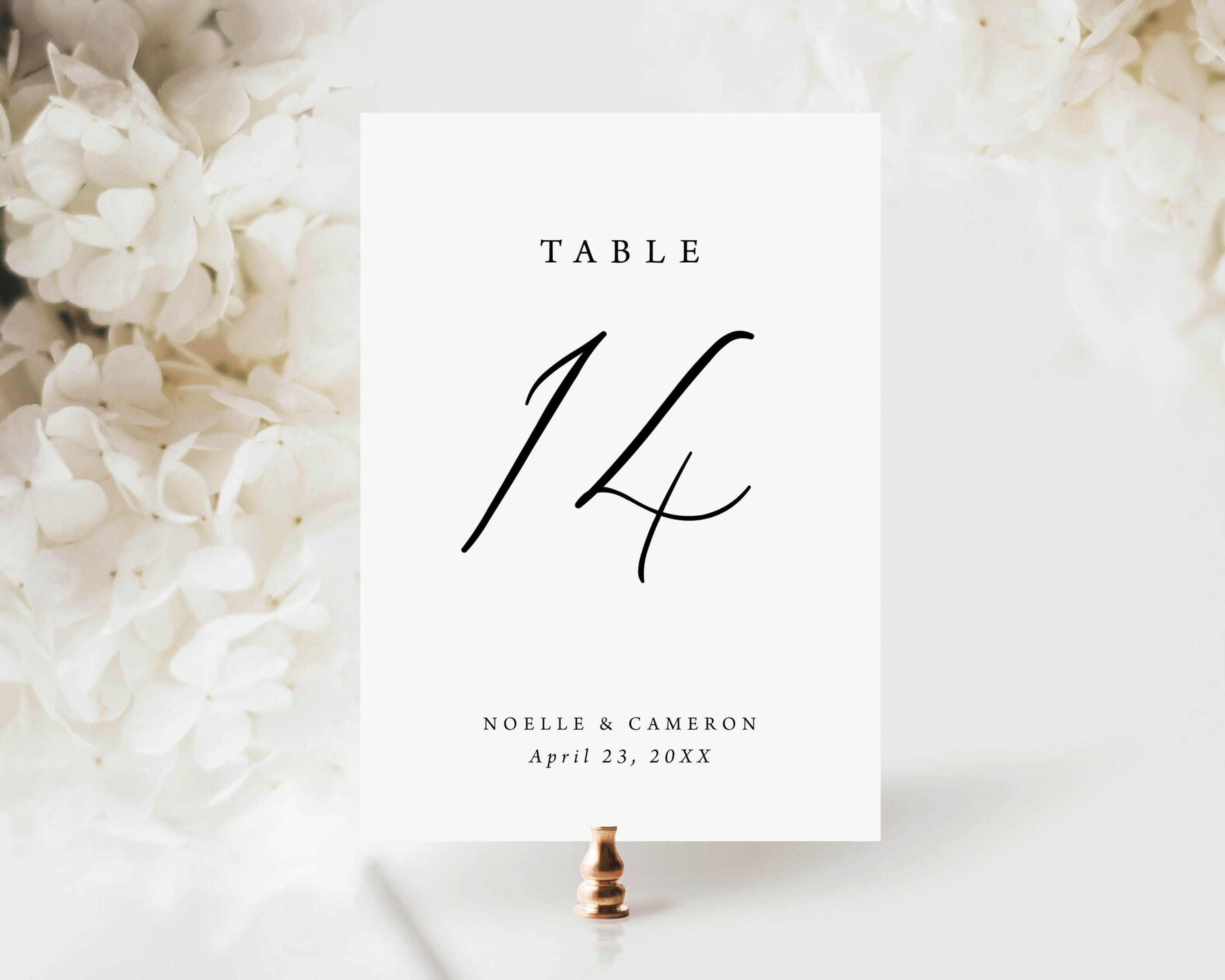 GABRIELLA | Minimalist Table Numbers