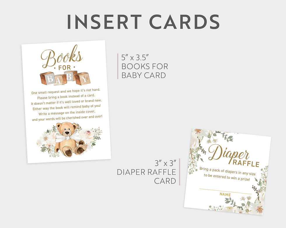 Thumbnail: Bearly Wait to Meet You Teddy Bear Baby Shower Invitation