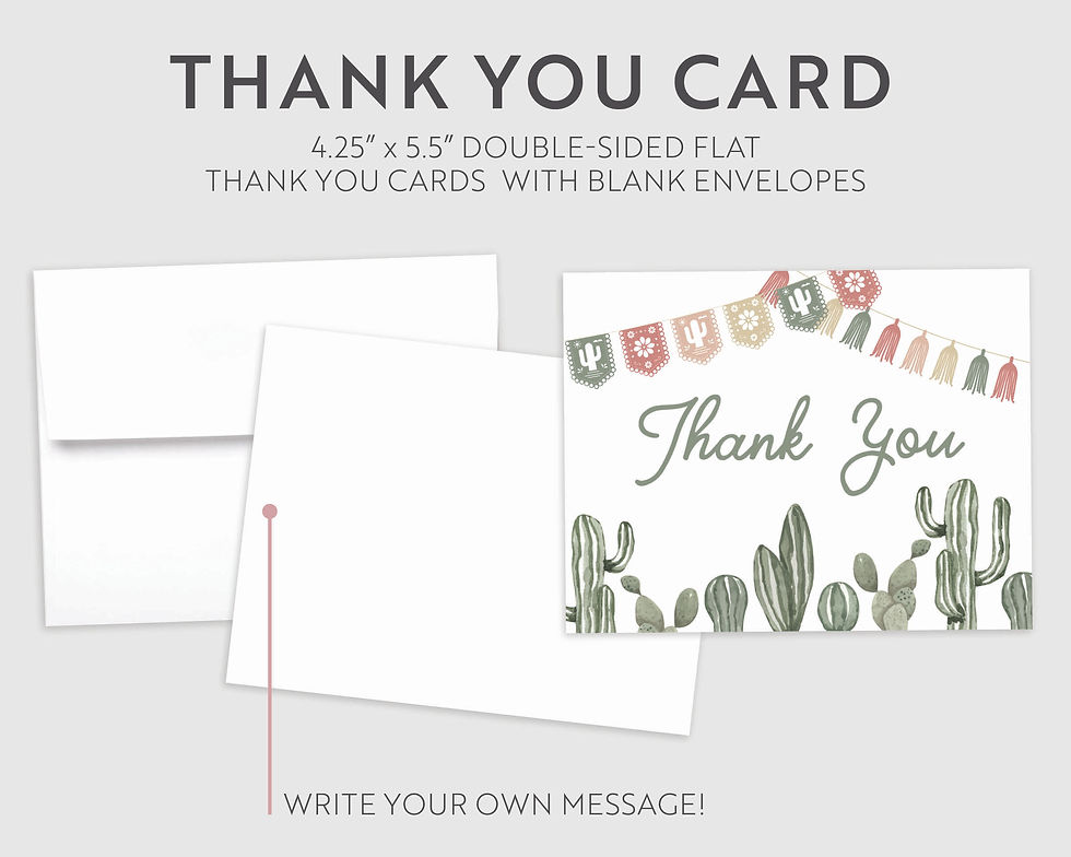 Thumbnail: DAKOTA | Neutral Cactus  Baby Shower Invitation