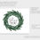 Thumbnail: Winter Greenery Pine Wreath Simple and Modern Thank You Cards