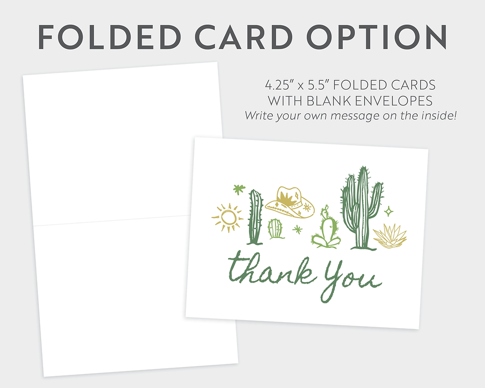 Thumbnail: LUCIA | Cactus Scribble Thank You Card