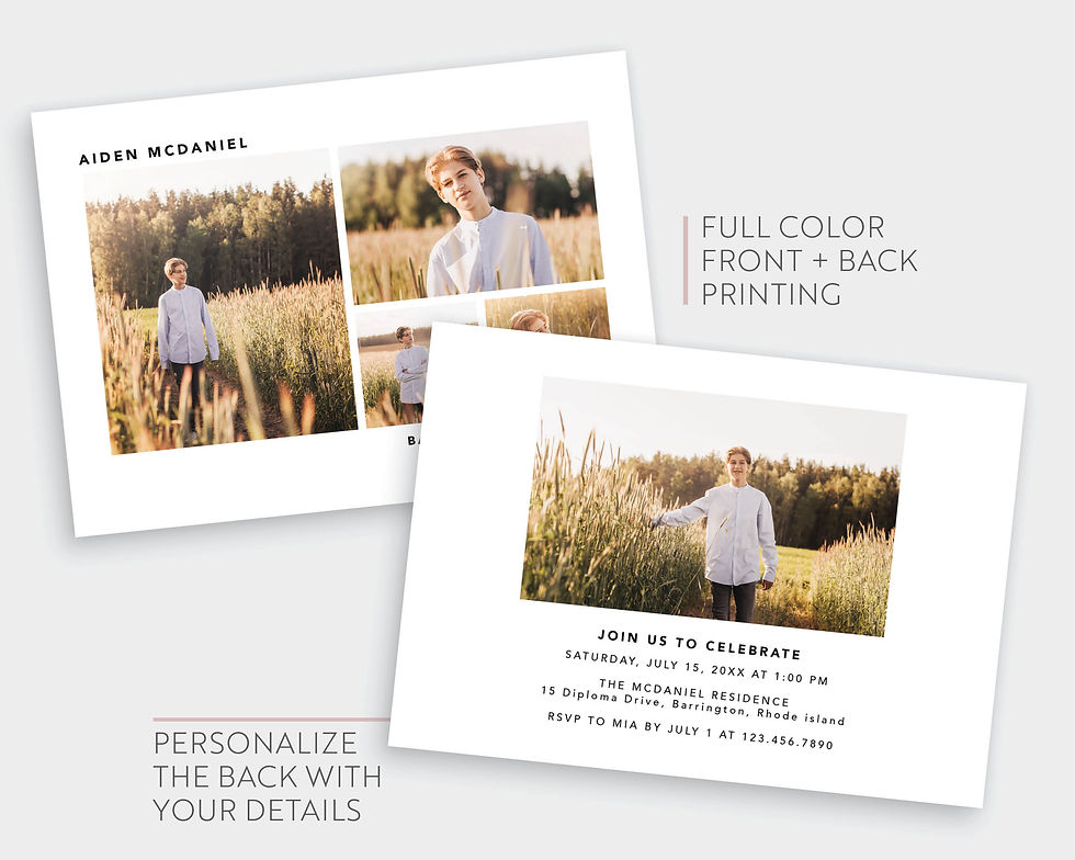 Thumbnail: AIDEN | Minimalist Announcement Party Invitation