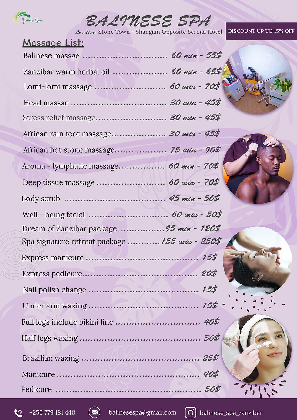 final menu