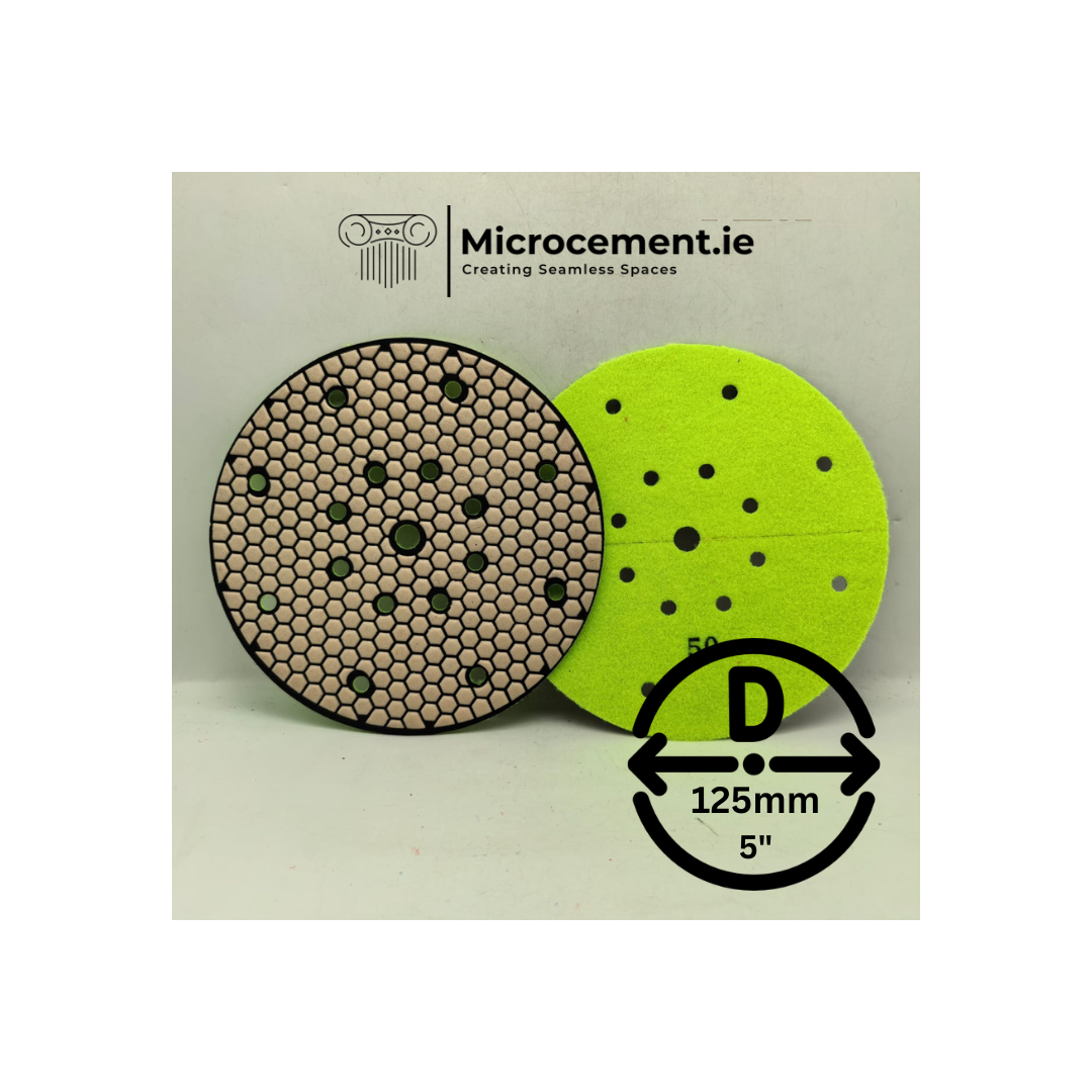 Diamond Sanding Pads [DIA 125mm 6"] Pads P50 - P120 Grit