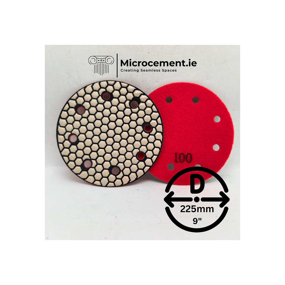 nine inch diamond sanding pad