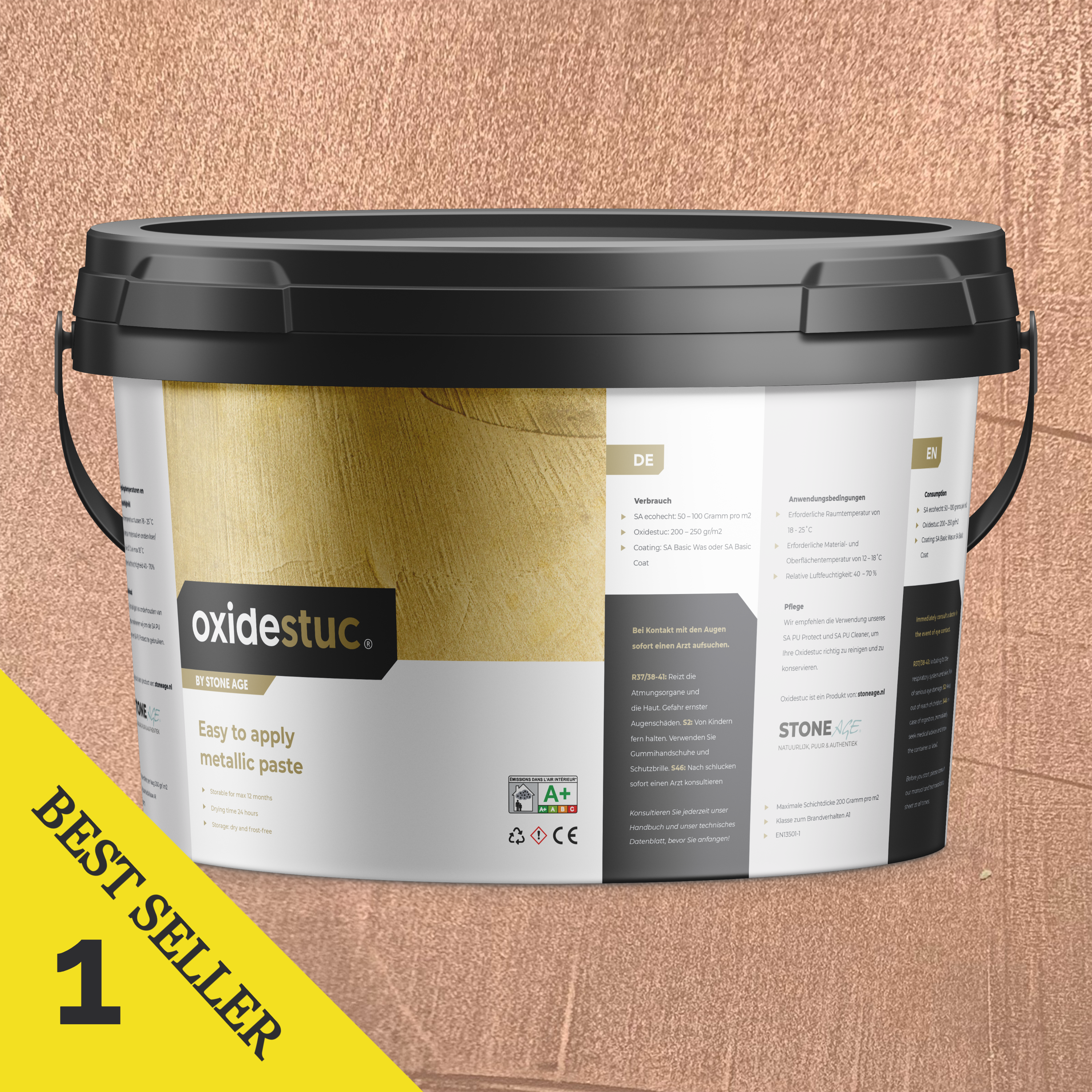 Oxidestuc Copper Microcement 10 Sqm2