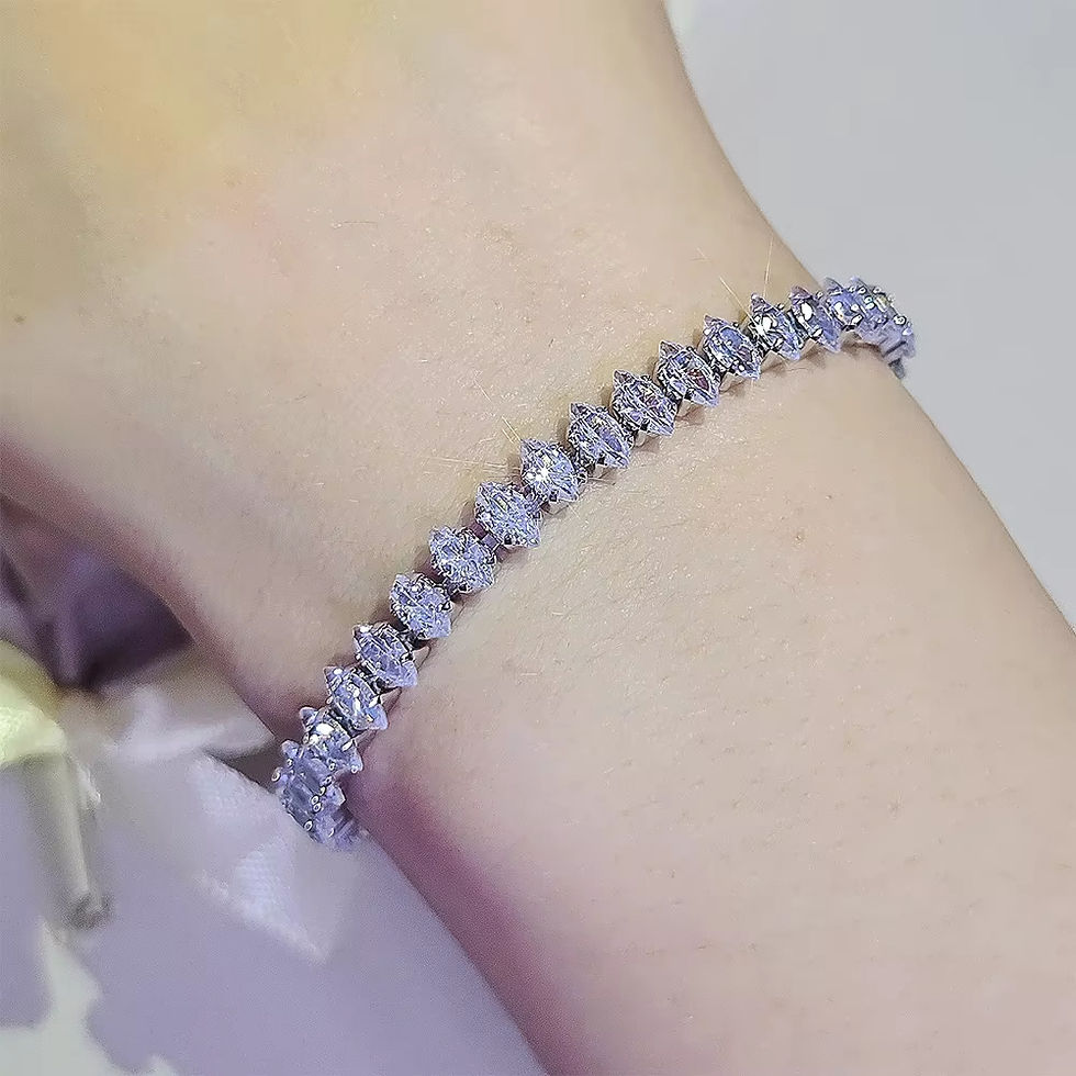 Thumbnail: Luxury Roman Crystal Geometric Chain Bracelets for Women Trendy Goth Full Rhines