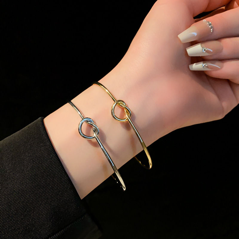 Thumbnail: Stainless Steel Bracelets Vintage Men's Fashion Woven Twist Texture Bangles for 