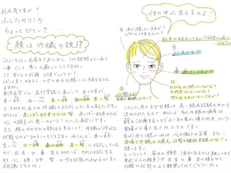 顔は内臓の鏡