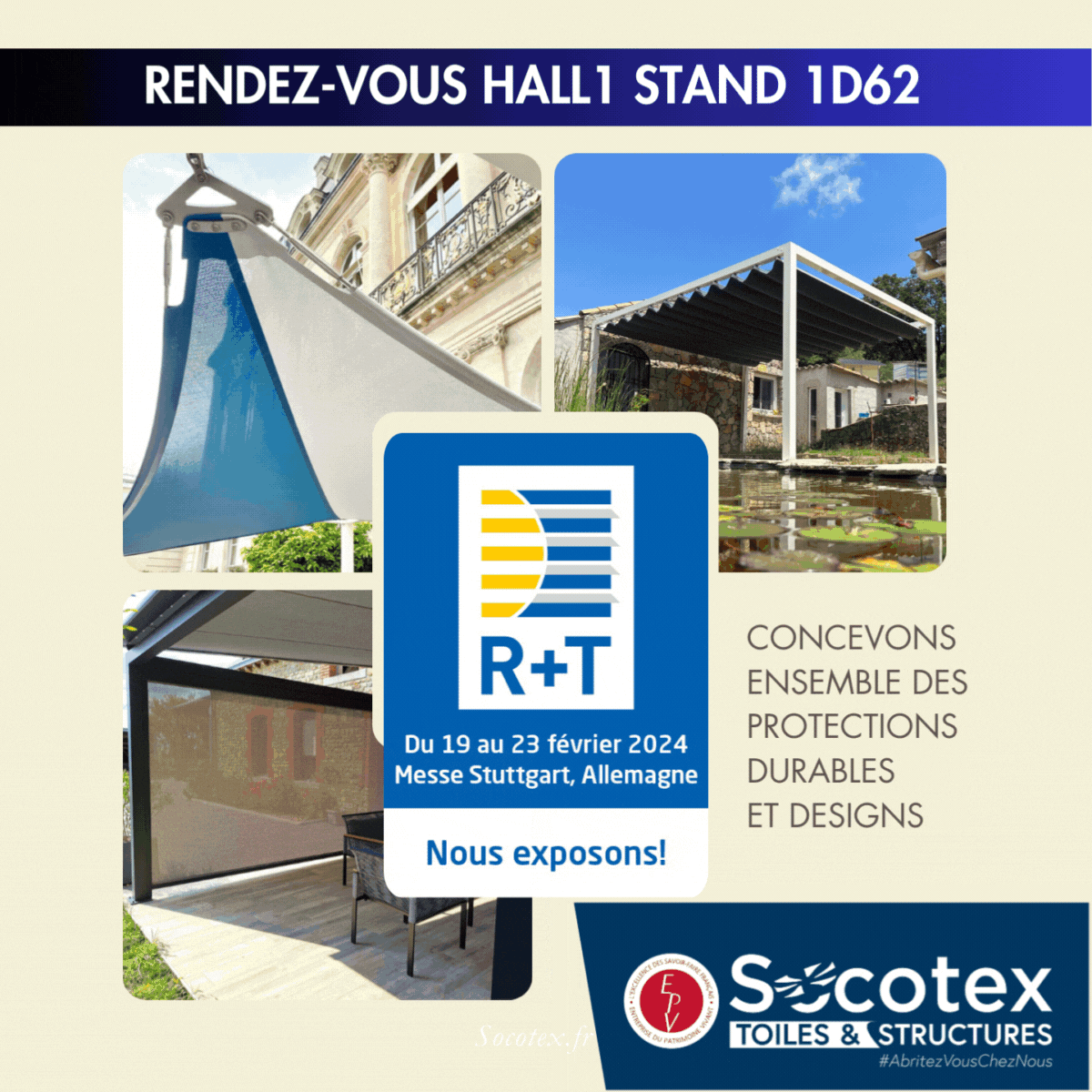Ne manquez pas le Rendez-vous avec Socotex sur R+T 2024 