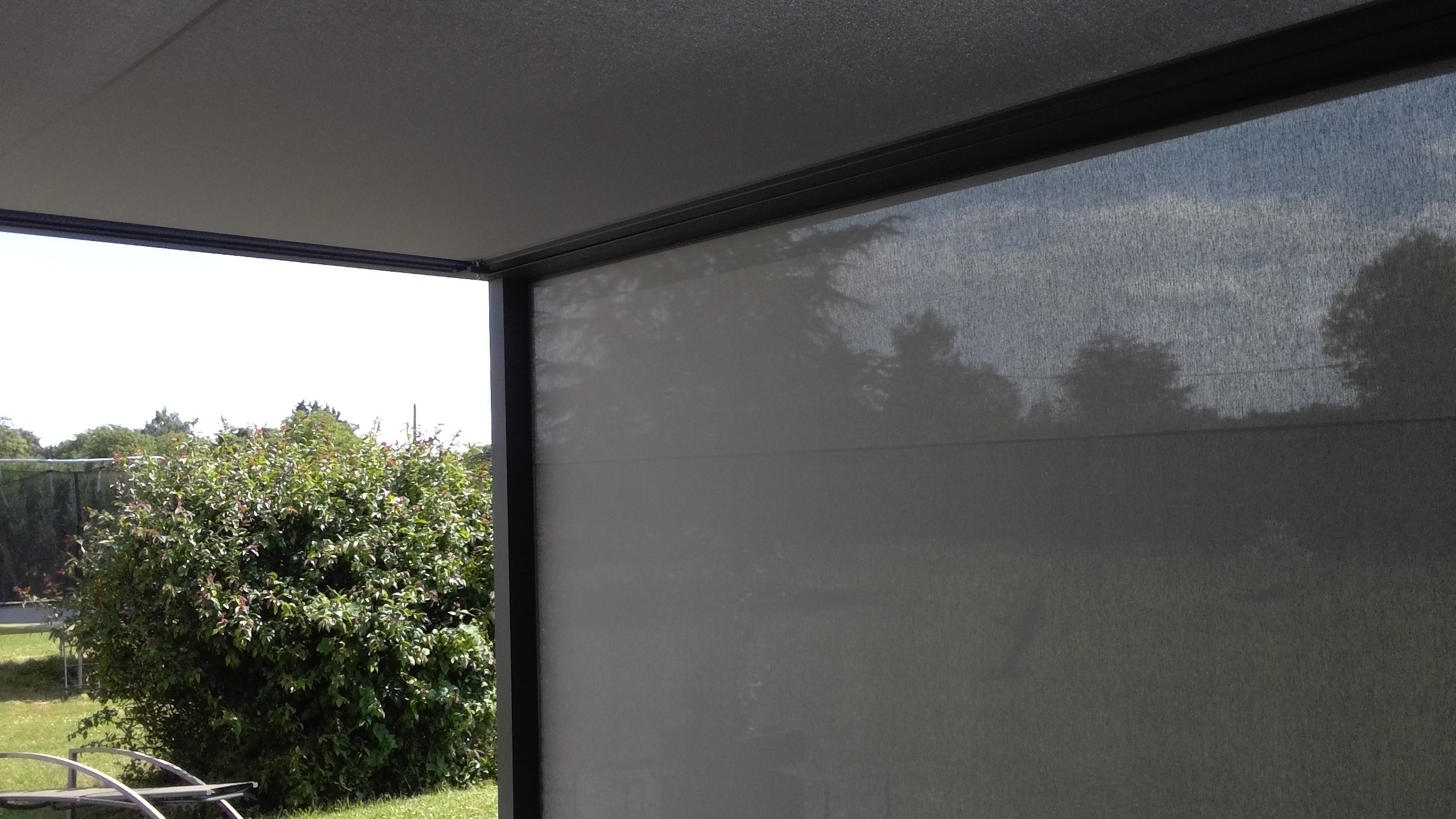Vertical zip system blinds