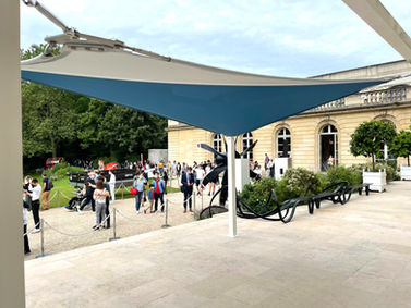 Socotex entre à l'Elysée avec sa pergola Abrivoile fabriquée en France