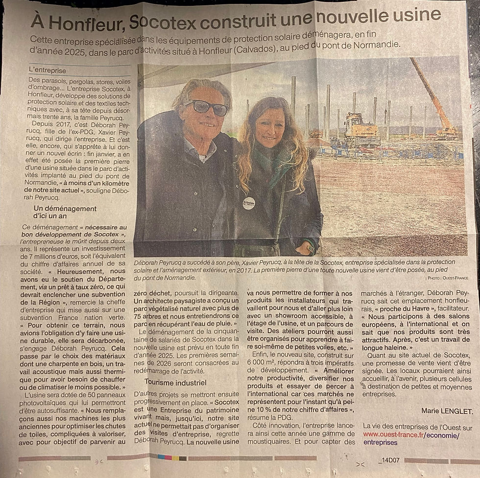 Article OuestFrance - Socotex Honfleur