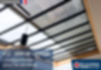 Le store ID2 Installé à l’EXTERIEUR, bloque la chaleur AVANT même qu’elle ne pénètre par votre verrière.