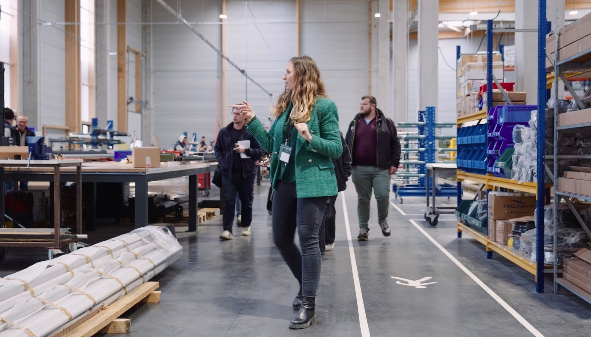 Visite de l'usine avec Déborah Peyrucq